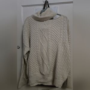 Sofia by Sofia Vergara Cream Cowl Neck Sweater
